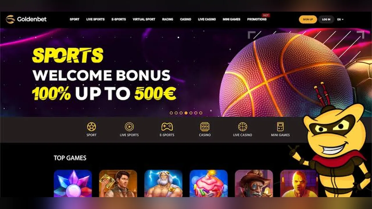 Goldenbet sportsbook screenshot